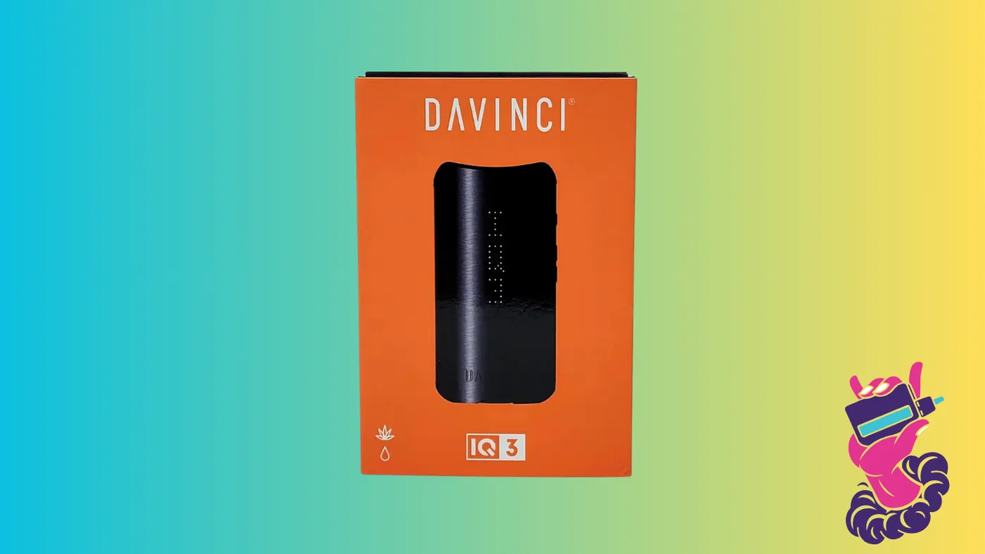 DaVinci IQ3 portable vaporizer standing upright