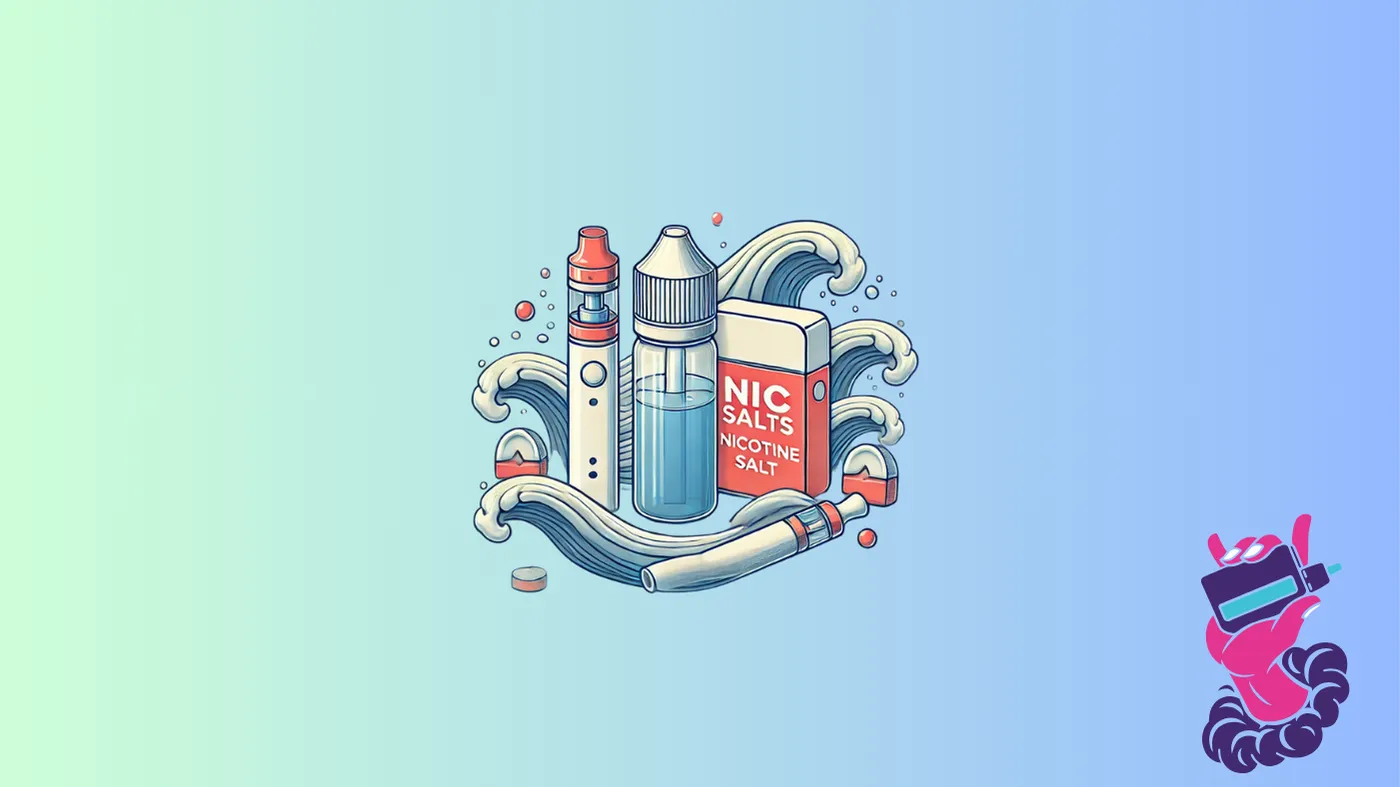 Bottles of nicotine salt e-liquid